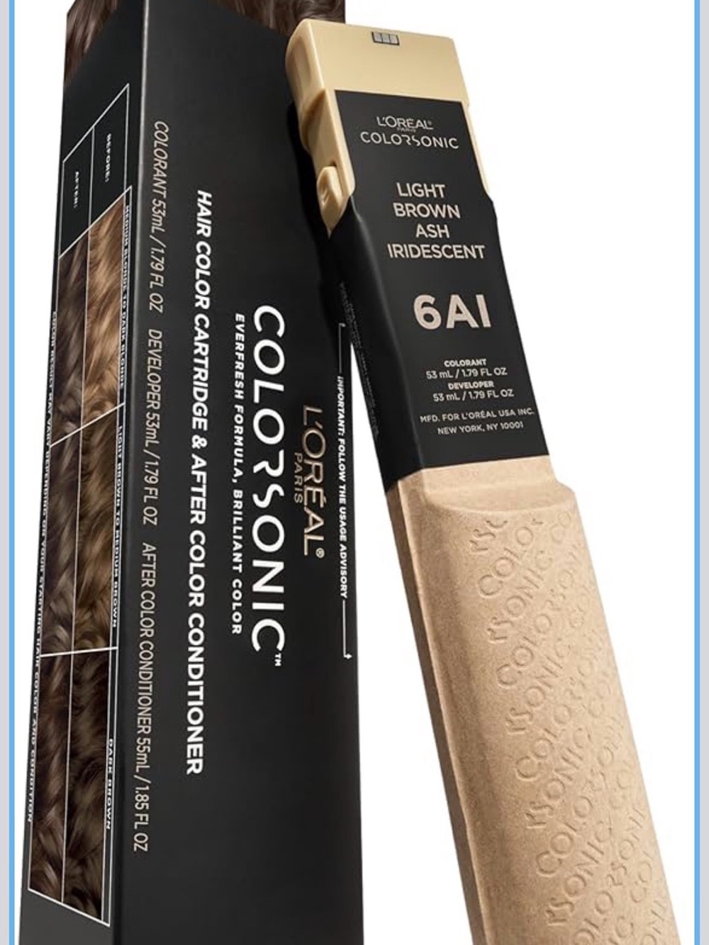 L'Oréal ColorSonic 6AI Light Brown Ash Iridescent Hair Color